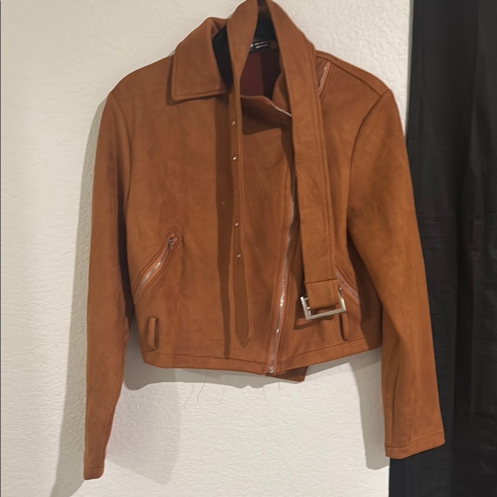 Women's Tan Suede Jacket